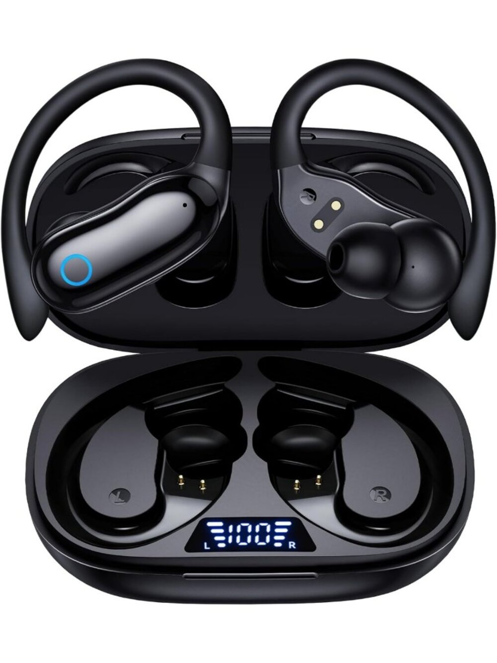 Wireless Active Noise Cancelling Earbuds - 96hrs Playback, IPX7 Waterproof